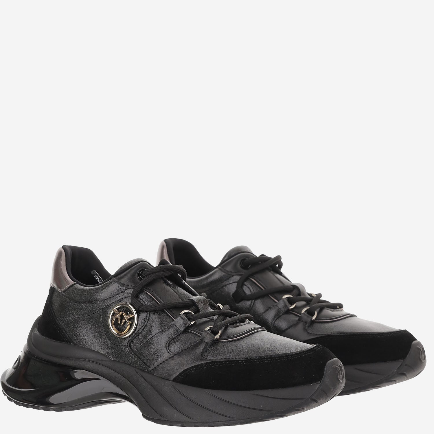SNEAKERS IN PELLE CON LOGO SS0215 P021Z99 PINKO 