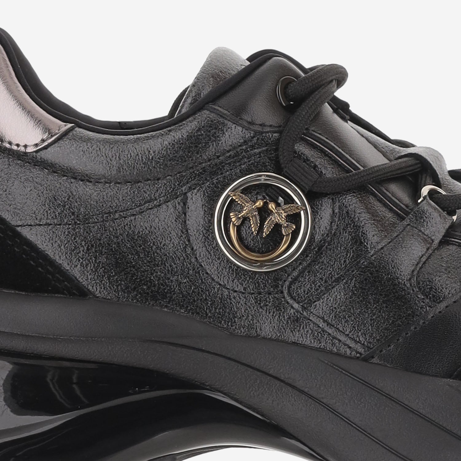 SNEAKERS IN PELLE CON LOGO SS0215 P021Z99 PINKO 