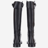 STIVALI IN PELLE CON CINTURINO DECORATIVO EAP1 MIRAGENERO POEVE 