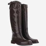 STIVALI IN PELLE CON CINTURINO DECORATIVO EAP1 MIRAGETDM POEVE 
