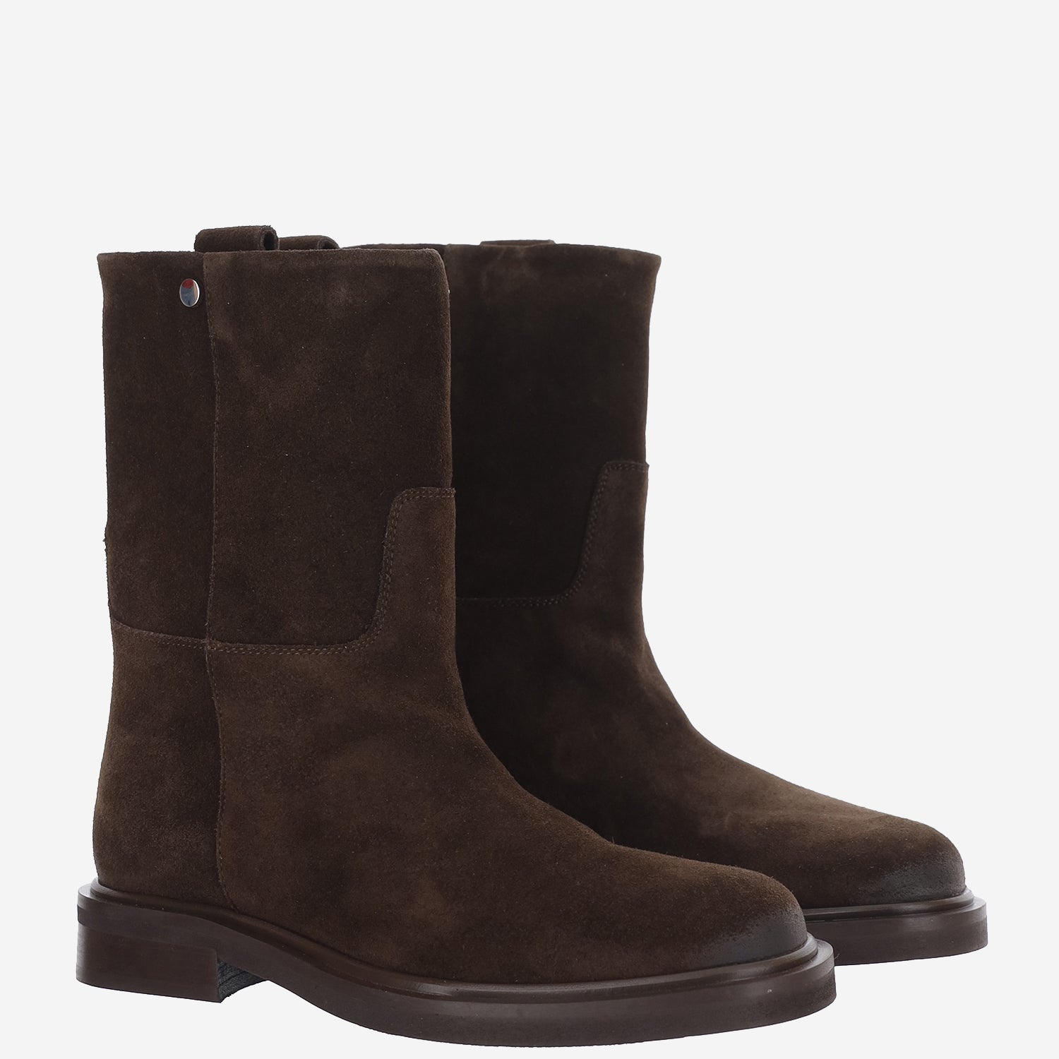 STIVALETTI IN SUEDE CON PUNTA TONDA EAP3 VELURTDM POEVE 