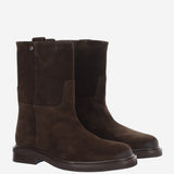 STIVALETTI IN SUEDE CON PUNTA TONDA EAP3 VELURTDM POEVE 