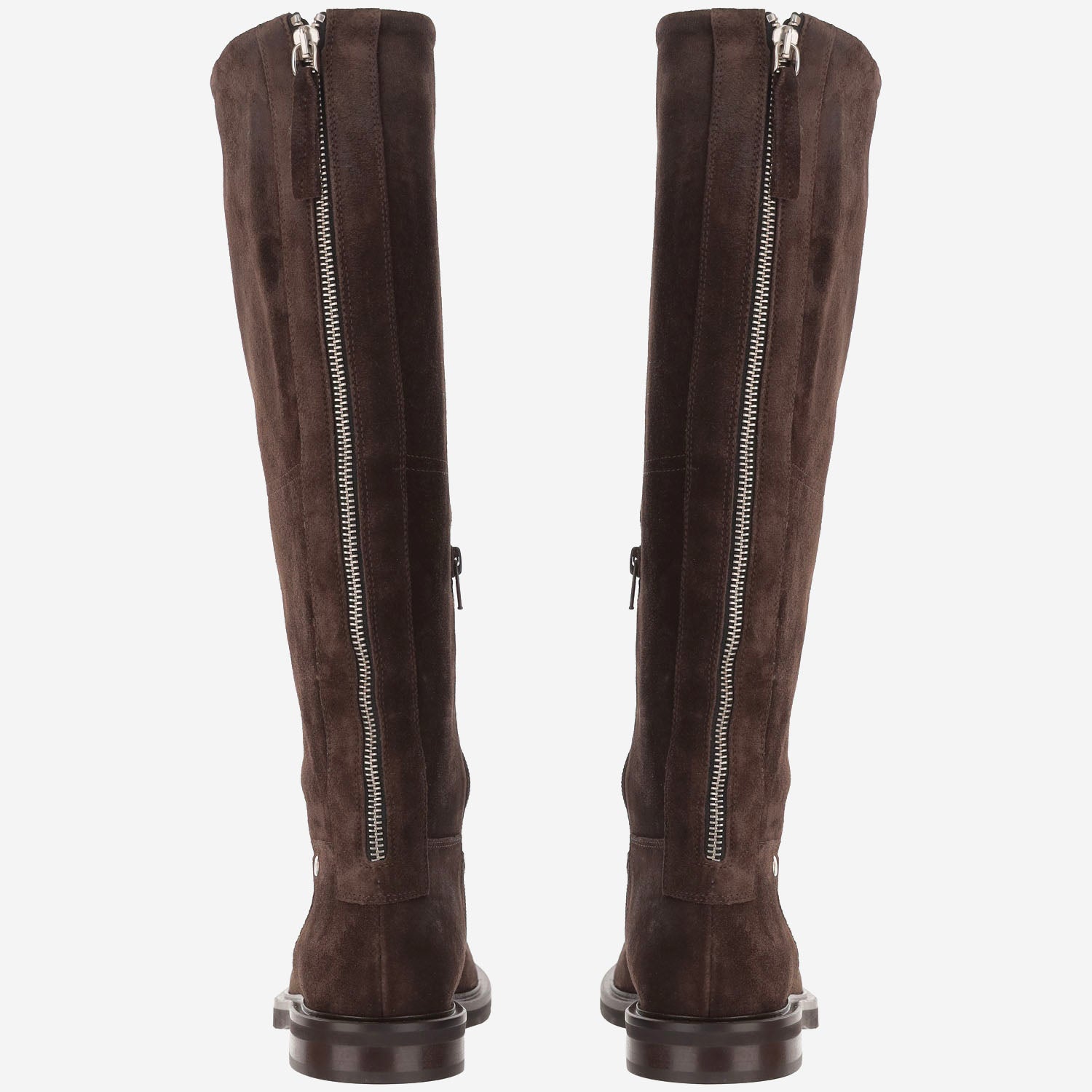 STIVALI IN PELLE SCAMOSCIATA EV01ZIP VELURTDM POEVE 