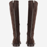 STIVALI IN PELLE SCAMOSCIATA EV01ZIP VELURTDM POEVE 