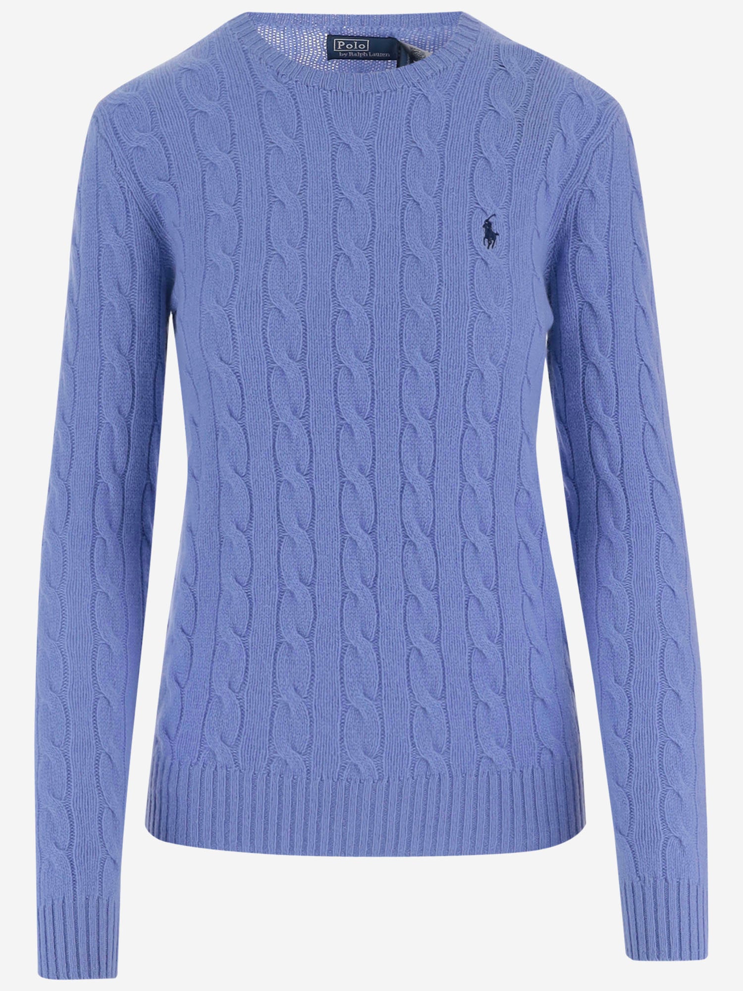 Maglione in lana e cashmere con logo 211971865 004NEWLITCHFIELDBLUE POLO RALPH LAUREN 