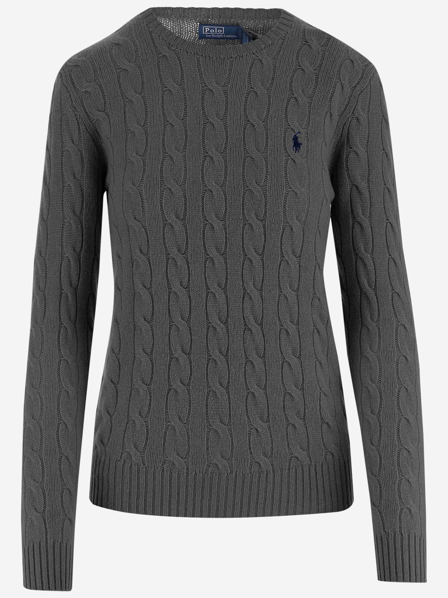 Maglione in lana e cashmere con logo 211971865 501FLANNELGREYHEATHER POLO RALPH LAUREN 