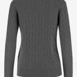Maglione in lana e cashmere con logo 211971865 501FLANNELGREYHEATHER POLO RALPH LAUREN 