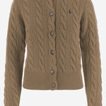 CARDIGAN IN LANA E CASHMERE CON LOGO 211972104 001 POLO RALPH LAUREN 