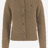 CARDIGAN IN LANA E CASHMERE CON LOGO 211972104 001 POLO RALPH LAUREN 