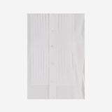 CAMICIA PLISSETTATA IN COTONE 211A89708 001WHITE POLO RALPH LAUREN 