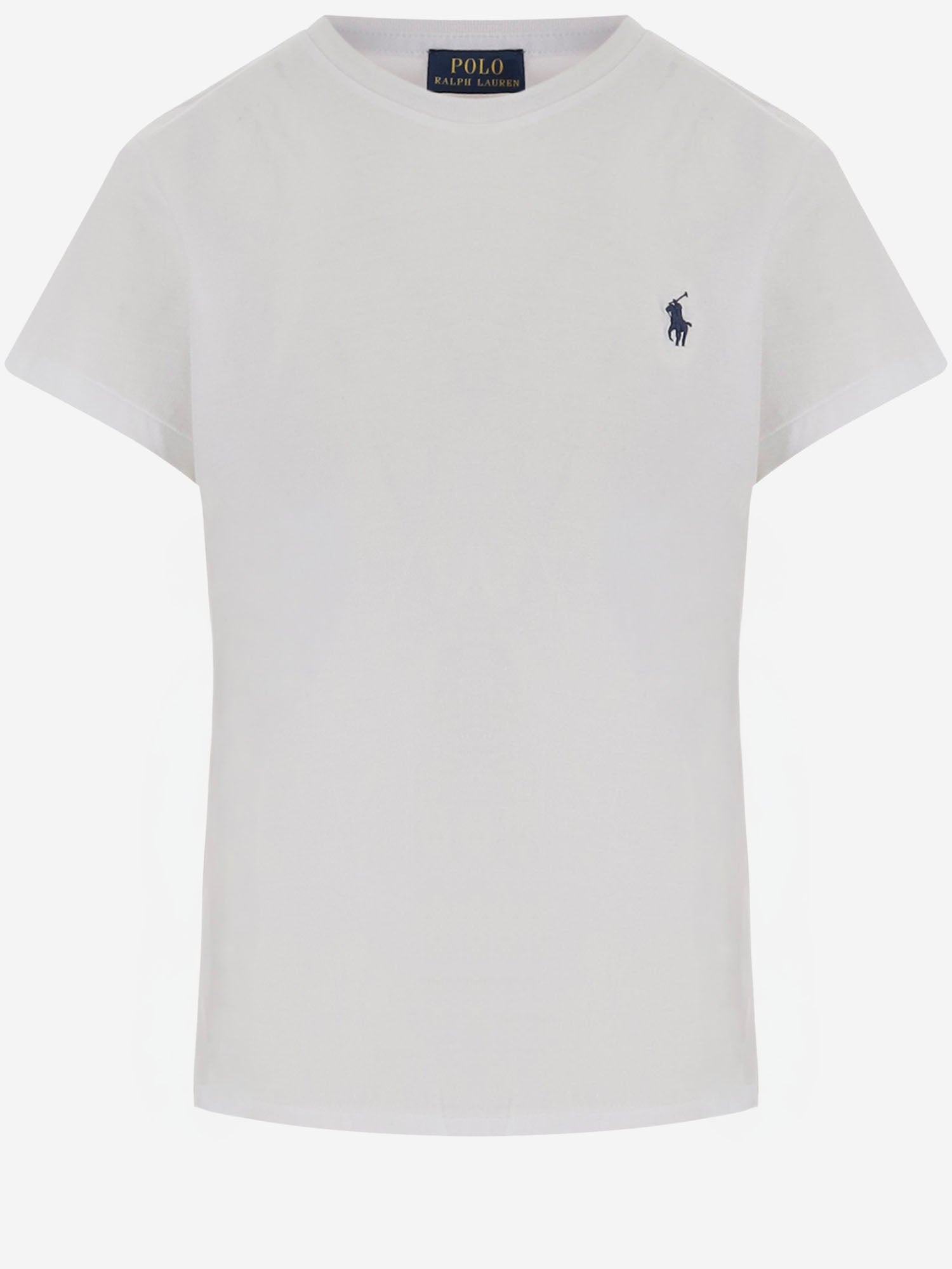 T-SHIRT IN COTONE CON LOGO 211B14605 032WHITE POLO RALPH LAUREN 