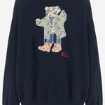 FELPA IN MISTO COTONE CON PATCHWORK POLO BEAR 211B17782 001HUNTERNAVY POLO RALPH LAUREN 
