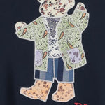 FELPA IN MISTO COTONE CON PATCHWORK POLO BEAR 211B17782 001HUNTERNAVY POLO RALPH LAUREN 