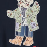 FELPA IN MISTO COTONE CON PATCHWORK POLO BEAR 211B17782 001HUNTERNAVY POLO RALPH LAUREN 