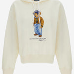 FELPA IN MISTO COTONE CON STAMPA POLO BEAR 211B17799 001WARMWHITE POLO RALPH LAUREN 