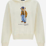 FELPA IN MISTO COTONE CON STAMPA POLO BEAR 211B17799 001WARMWHITE POLO RALPH LAUREN 
