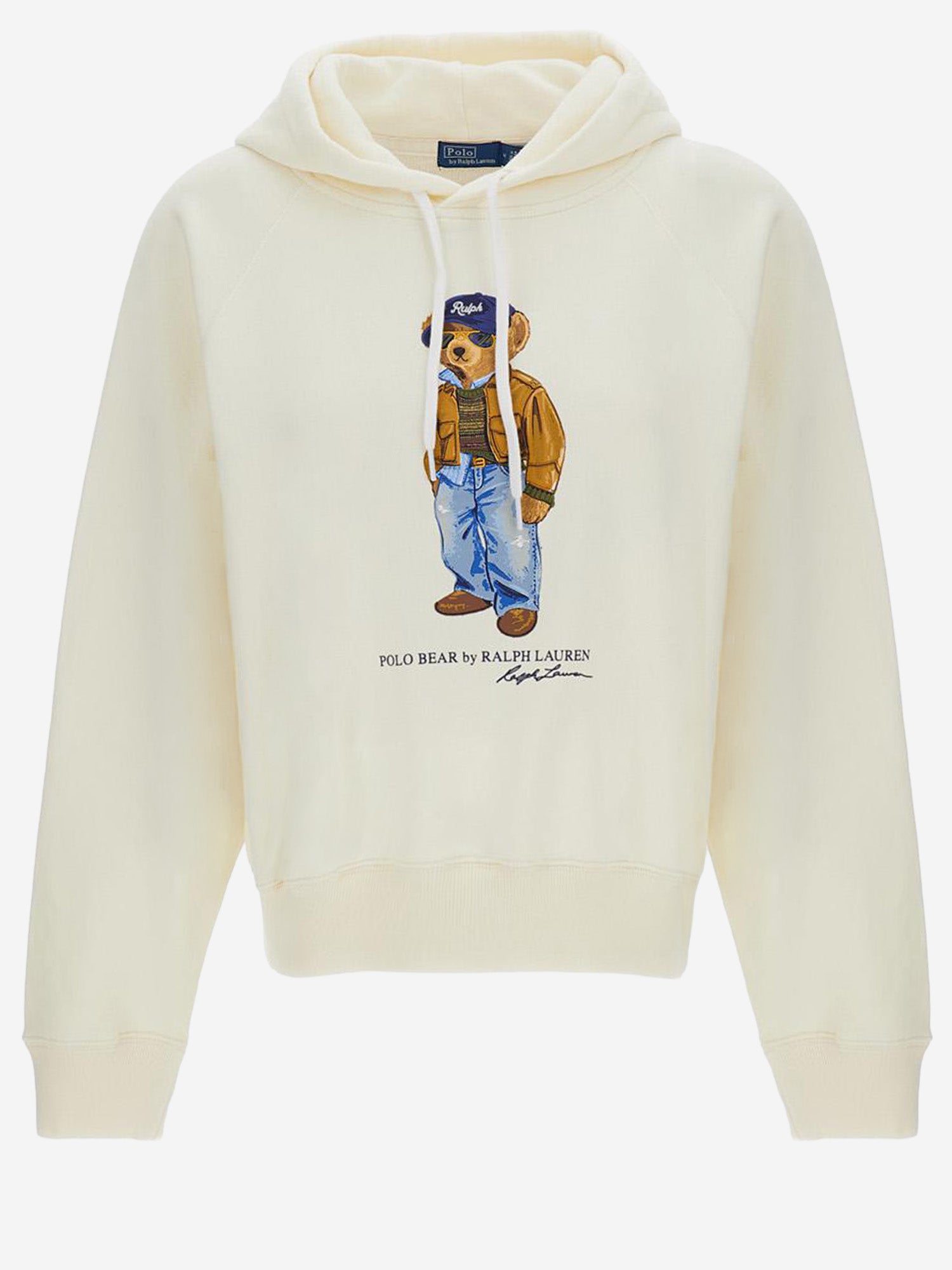 FELPA IN MISTO COTONE CON STAMPA POLO BEAR 211B17799 001WARMWHITE POLO RALPH LAUREN 