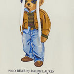 FELPA IN MISTO COTONE CON STAMPA POLO BEAR 211B17799 001WARMWHITE POLO RALPH LAUREN 
