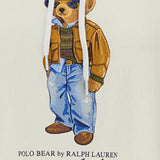 FELPA IN MISTO COTONE CON STAMPA POLO BEAR 211B17799 001WARMWHITE POLO RALPH LAUREN 