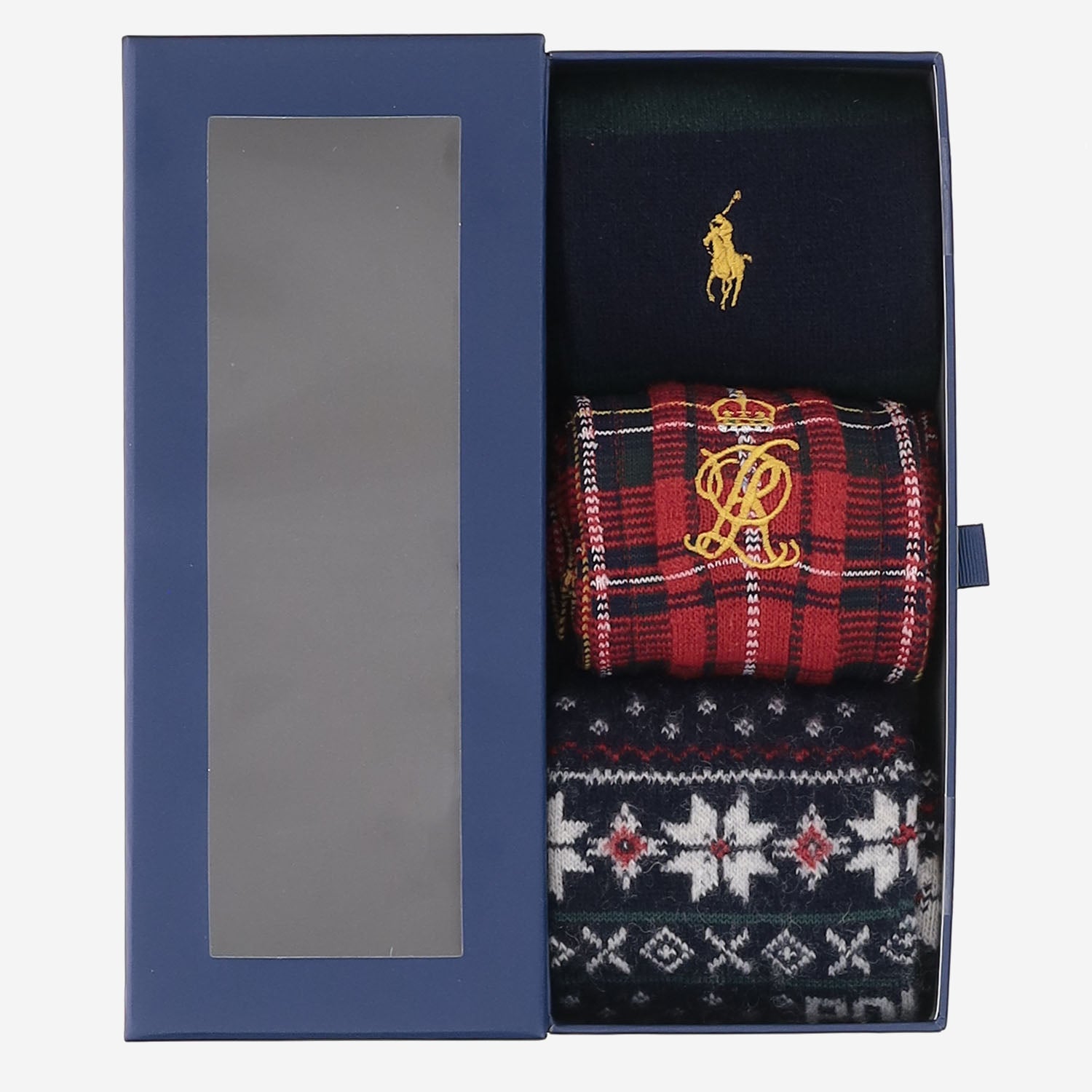 CALZINI IN MISTO LANA IN CONFEZIONE DA TRE PAIA 449P22332 001 POLO RALPH LAUREN 