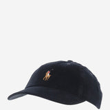 CAPPELLO DA BASEBALL IN VELLUTO DI COTONE STRETCH 710847175 005 POLO RALPH LAUREN 