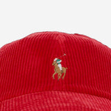 CAPPELLO DA BASEBALL IN VELLUTO DI COTONE STRETCH 710847175 504 POLO RALPH LAUREN 