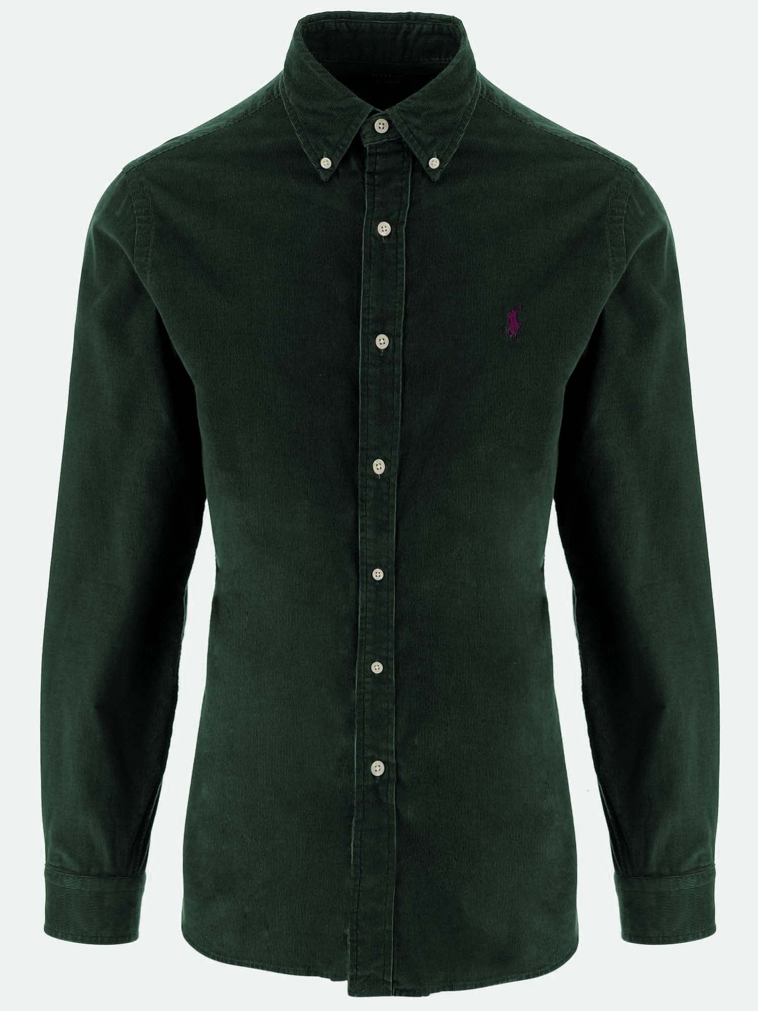 CAMICIA IN VELLUTO A COSTE 710853123 500 POLO RALPH LAUREN 