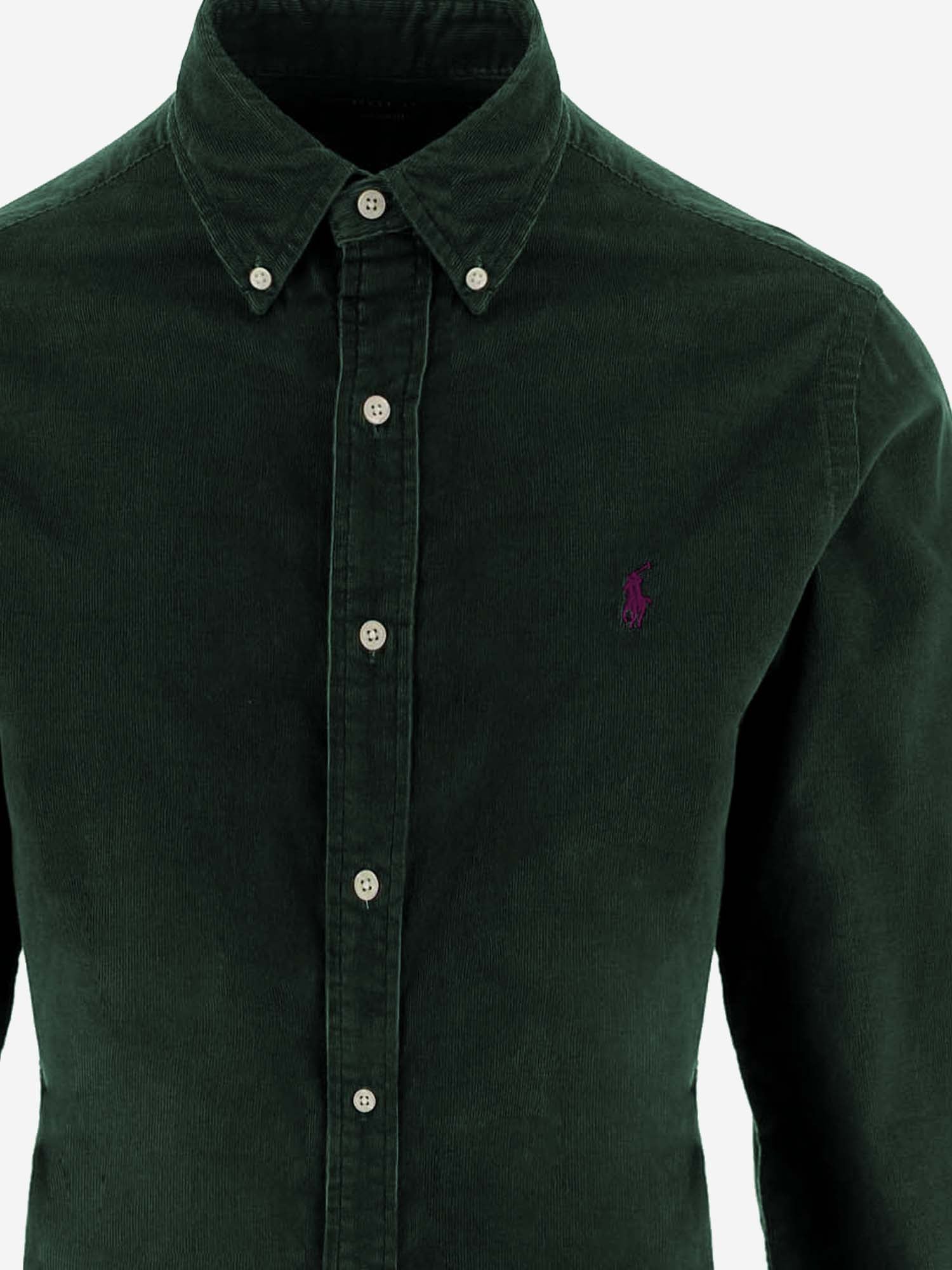 CAMICIA IN VELLUTO A COSTE 710853123 500 POLO RALPH LAUREN 
