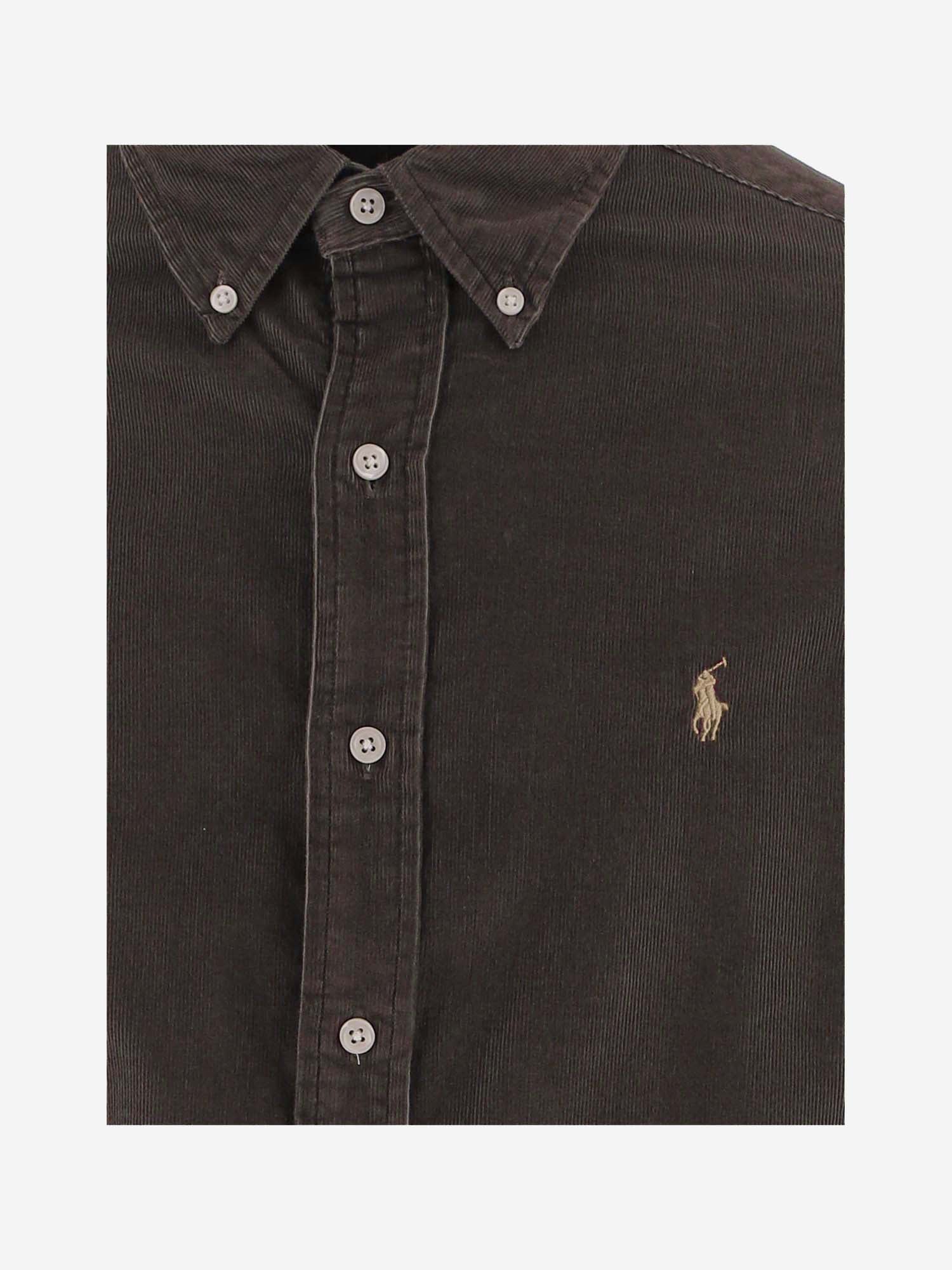 CAMICIA IN VELLUTO A COSTE 710853123 503 POLO RALPH LAUREN 