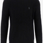 MAGLIA A TRECCE IN LANA E CASHMERE 710876762 001 POLO RALPH LAUREN 