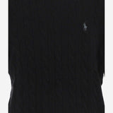 MAGLIA A TRECCE IN LANA E CASHMERE 710876762 001 POLO RALPH LAUREN 