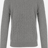 MAGLIA A TRECCE IN LANA E CASHMERE 710876762 012 POLO RALPH LAUREN 