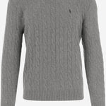MAGLIA A TRECCE IN LANA E CASHMERE 710876762 012 POLO RALPH LAUREN 