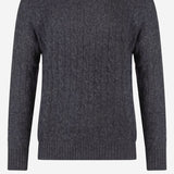 MAGLIA A TRECCE IN LANA E CASHMERE 710876762 013 POLO RALPH LAUREN 