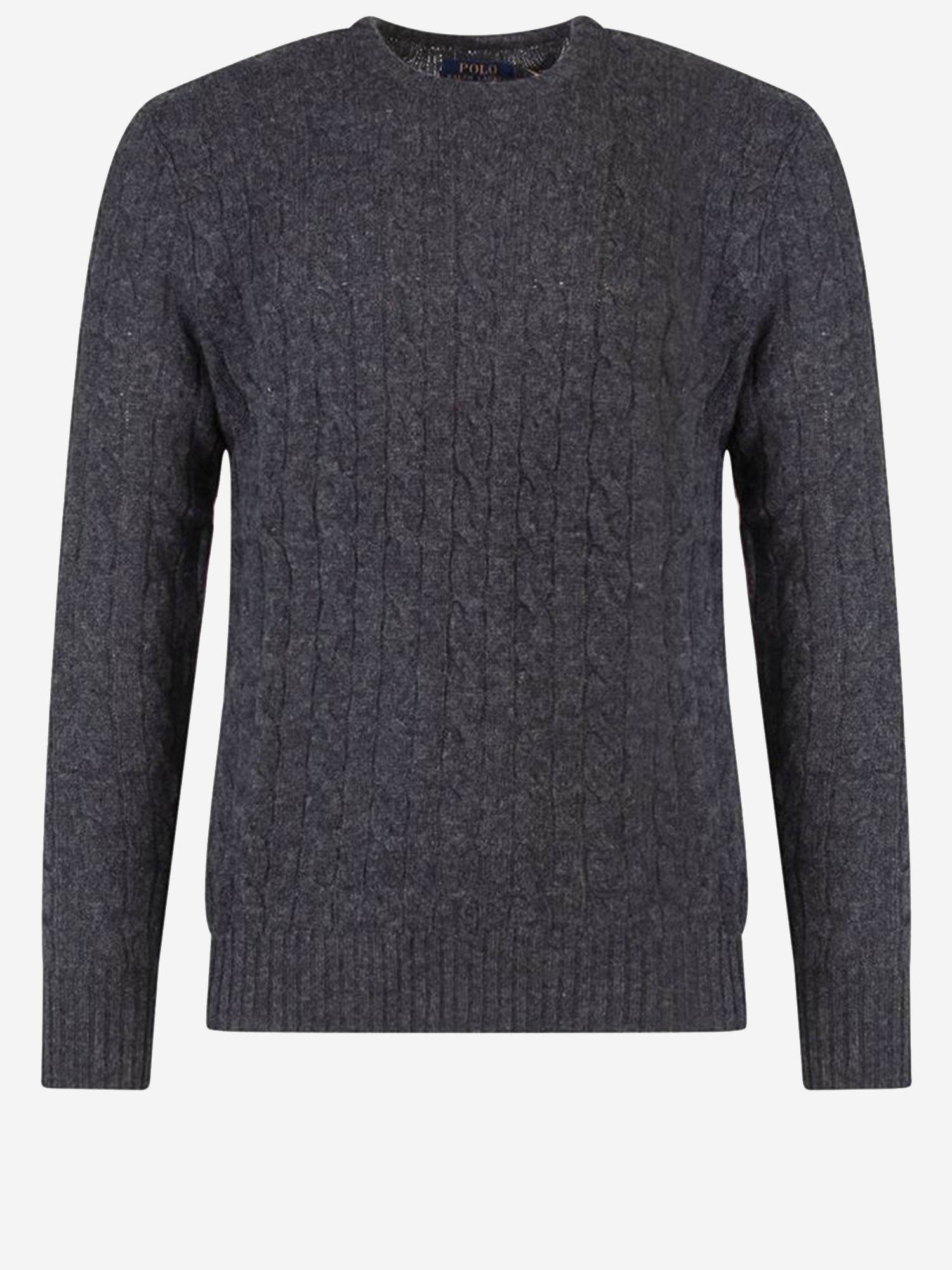 MAGLIA A TRECCE IN LANA E CASHMERE 710876762 013 POLO RALPH LAUREN 