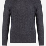 MAGLIA A TRECCE IN LANA E CASHMERE 710876762 013 POLO RALPH LAUREN 