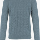 MAGLIA A TRECCE IN LANA E CASHMERE 710876762 506 POLO RALPH LAUREN 