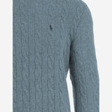 MAGLIA A TRECCE IN LANA E CASHMERE 710876762 506 POLO RALPH LAUREN 