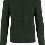 MAGLIA A TRECCE IN LANA E CASHMERE 710876762 507 POLO RALPH LAUREN 