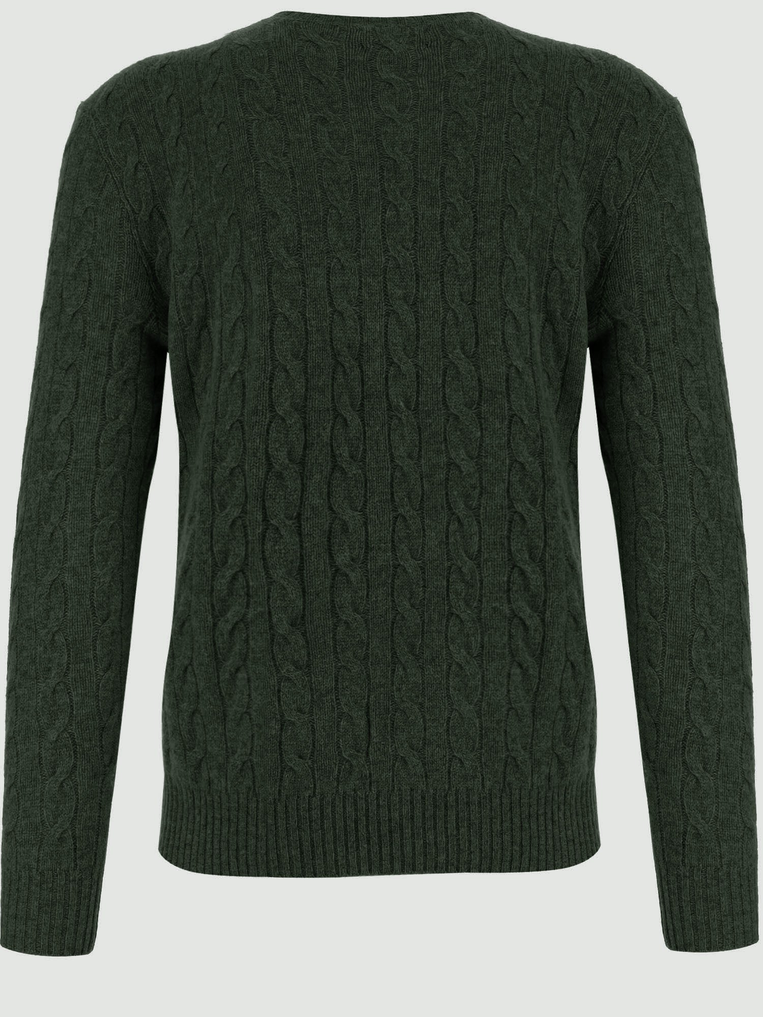 MAGLIA A TRECCE IN LANA E CASHMERE 710876762 507 POLO RALPH LAUREN 