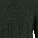 MAGLIA A TRECCE IN LANA E CASHMERE 710876762 507 POLO RALPH LAUREN 