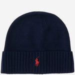 BEANIE IN LANA CON LOGO 710886137 002 POLO RALPH LAUREN 