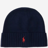 BEANIE IN LANA CON LOGO 710886137 002 POLO RALPH LAUREN 