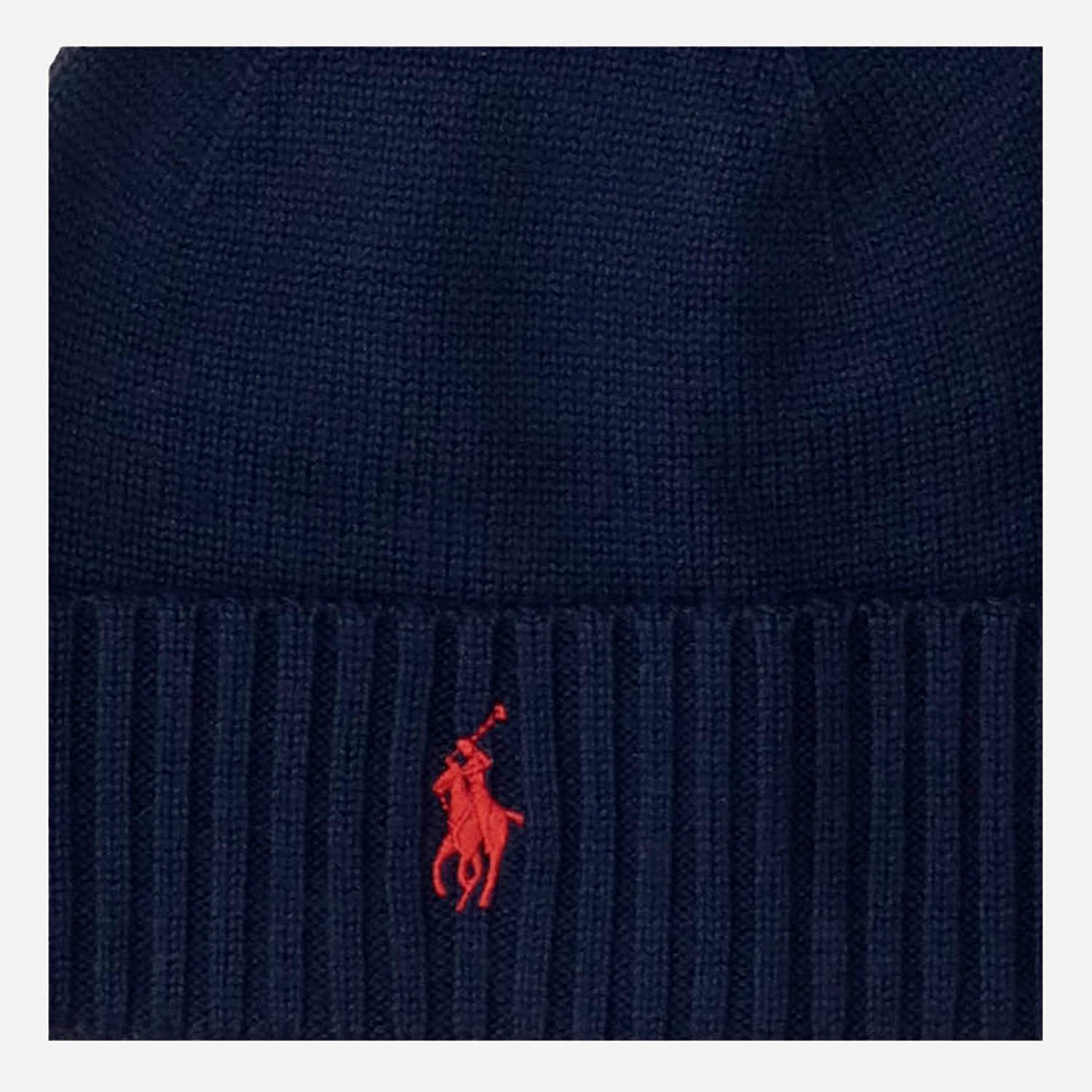 BEANIE IN LANA CON LOGO 710886137 002 POLO RALPH LAUREN 