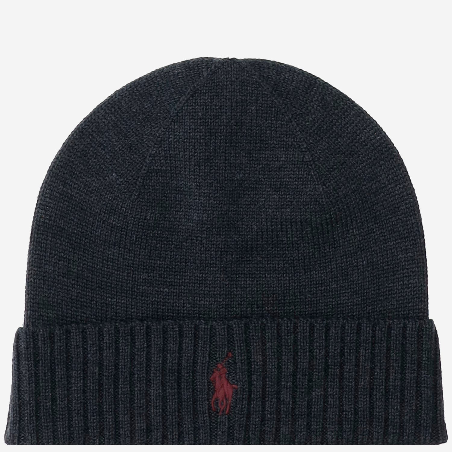 BEANIE IN LANA CON LOGO 710886137 004 POLO RALPH LAUREN 