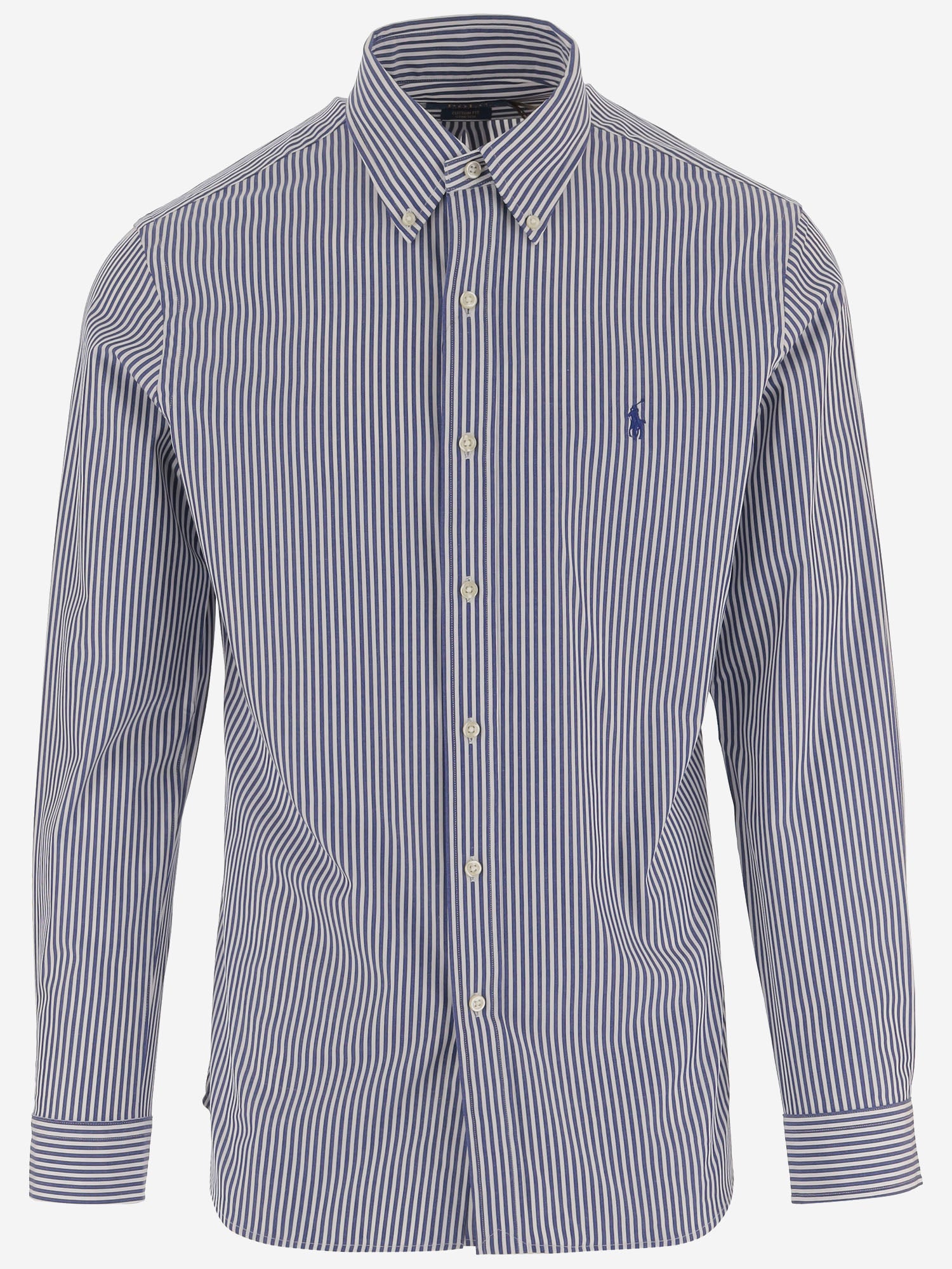 CAMICIA IN COTONE STRETCH A RIGHE 710929346 011 POLO RALPH LAUREN 