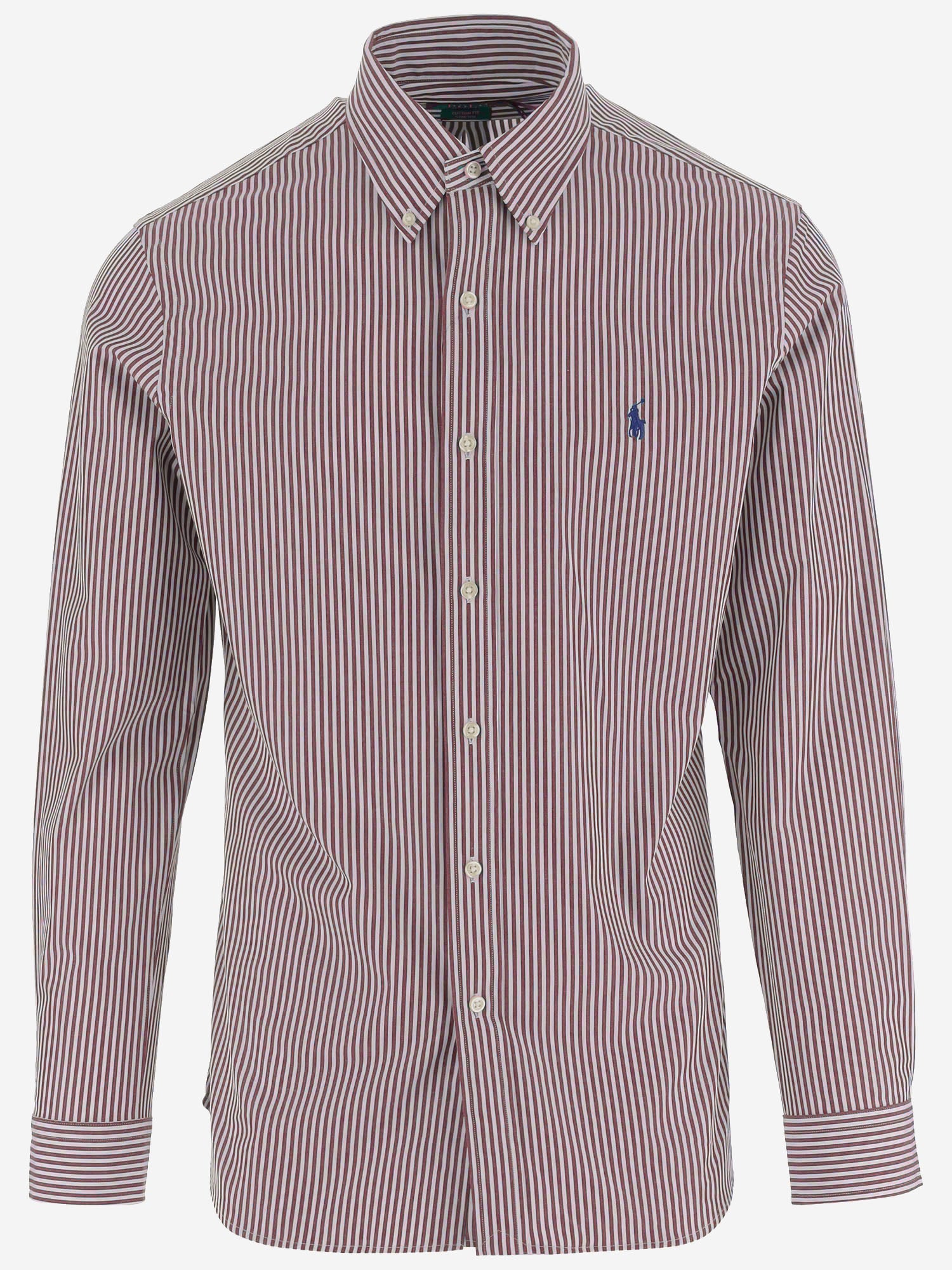CAMICIA IN COTONE STRETCH A RIGHE 710929346 510 POLO RALPH LAUREN 