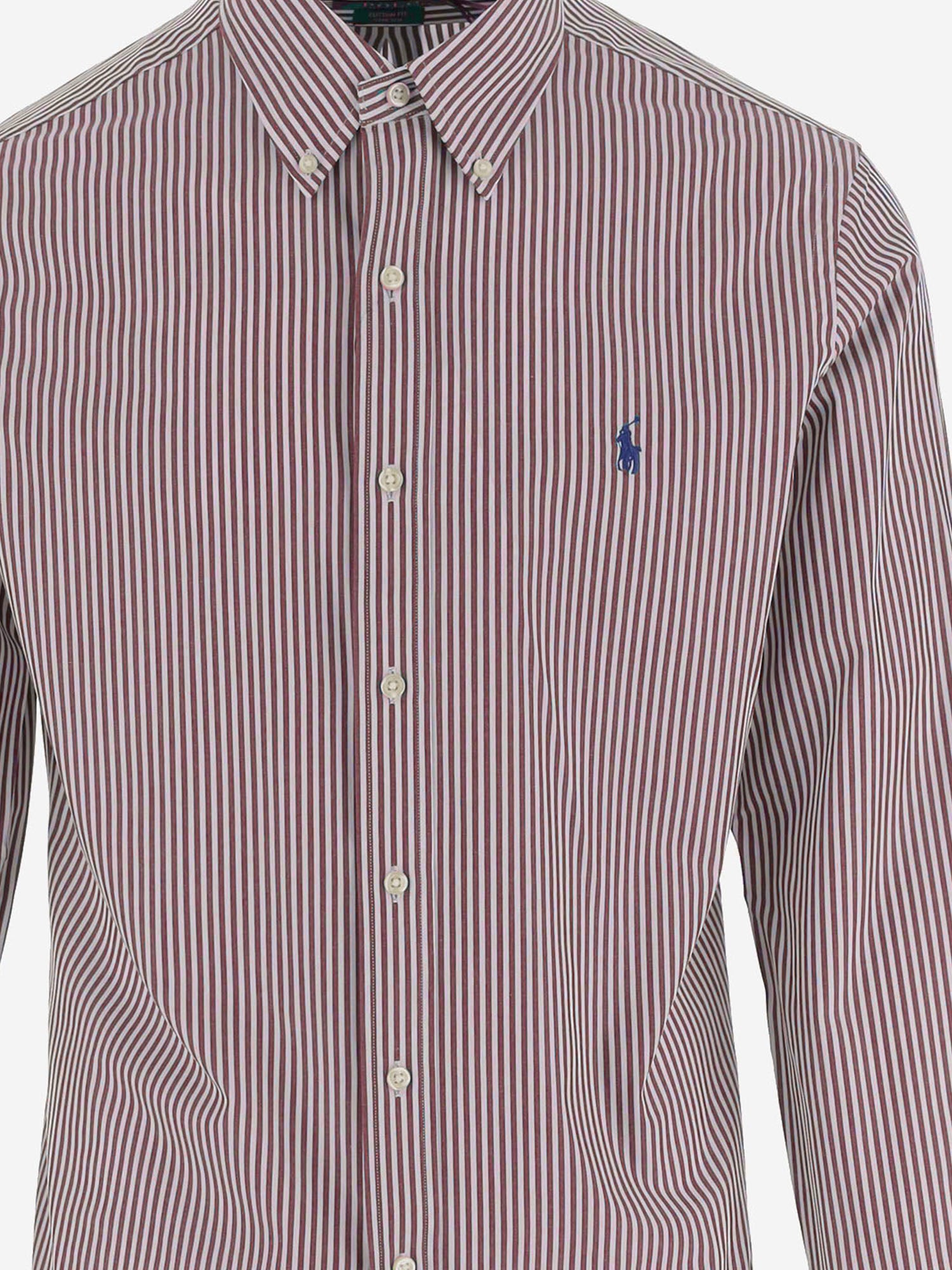 CAMICIA IN COTONE STRETCH A RIGHE 710929346 510 POLO RALPH LAUREN 