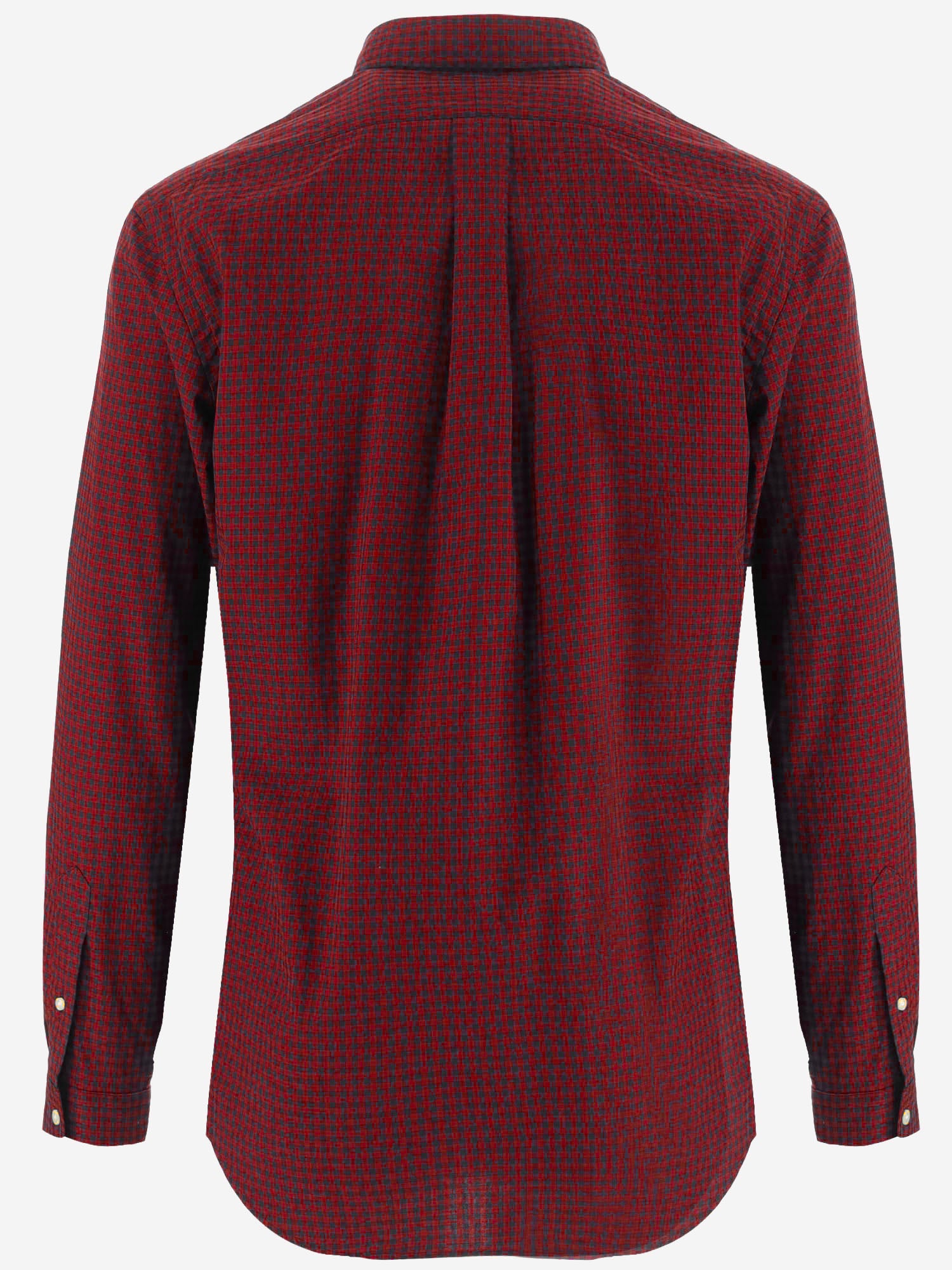 CAMICIA IN COTONE CON MOTIVO A QUADRI 710953644 001 POLO RALPH LAUREN 