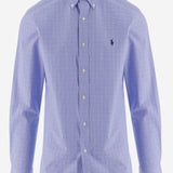 CAMICIA IN COTONE STRETCH A QUADRI 710968937 501 POLO RALPH LAUREN 